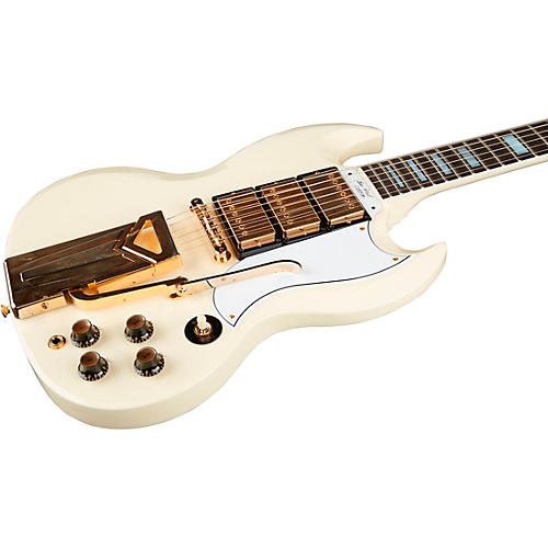 Gibson Custom 60th Anniversary 1961 SG Les Paul Custom VOS Electric Guitar Classic White - musicians--Friend