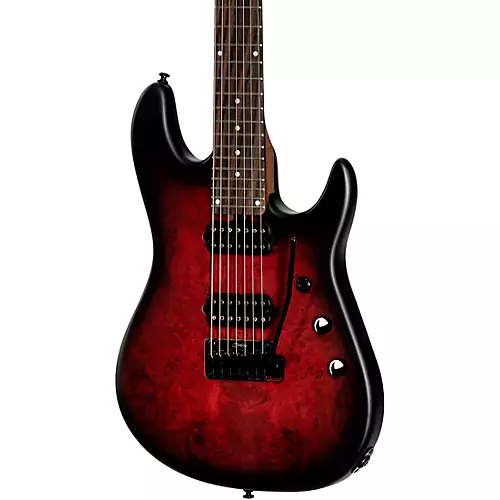 Sterling by Music Man Jason Richardson Cutlass Signature 7-String Electric Guitar Dark Scarlet Burst Satin - musicians--Friend