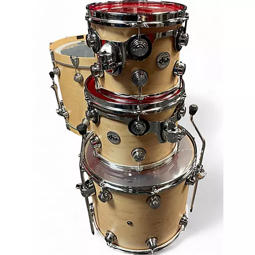 Used DW 4 Piece COLLECTORS SERIES Natural Drum Kit Natural - musicians--Friend