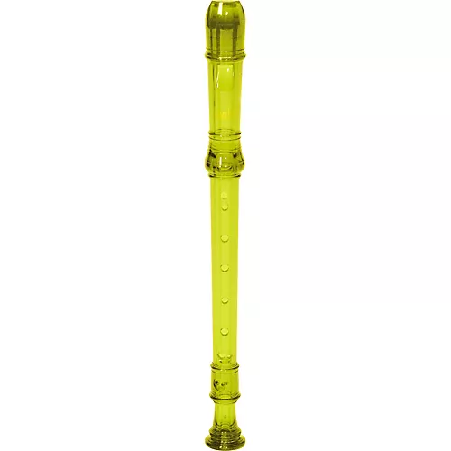 Canto One-Piece Translucent Soprano Recorder with Baroque Fingering Transparent Red - musicians--Friend