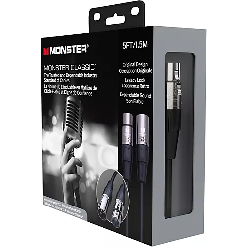Monster Cable Prolink Classic Microphone Cable 30 ft. Black - musicians--Friend
