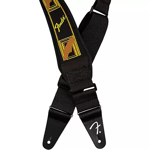 Fender Swell Neoprene Logo Guitar Strap Black 2.5 in. - musicians--Friend