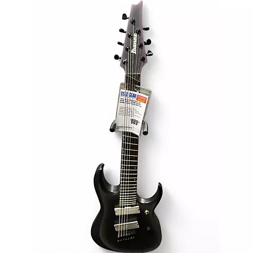 Used 2020s Ibanez RGA71AL Axion Label 7 String Black Aurora Burst Solid Body Electric Guitar Black Aurora Burst - musicians--Friend