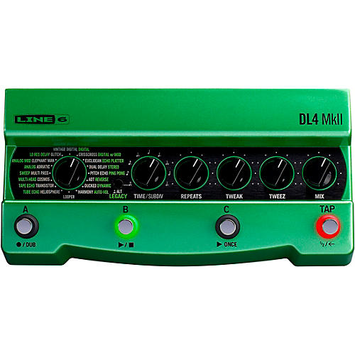 Line 6 DL4 MkII Delay Guitar Effects Pedal Green - musicians--Friend