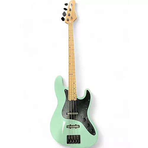 Used Schecter Guitar Research J4 Emerald Green Electric Bass Guitar Emerald Green - musicians--Friend