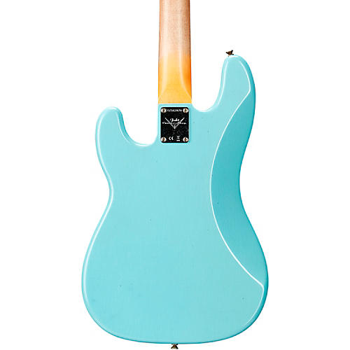 Fender Custom Shop '63 Precision Bass Journeyman Relic Aged Daphne Blue - musicians--Friend