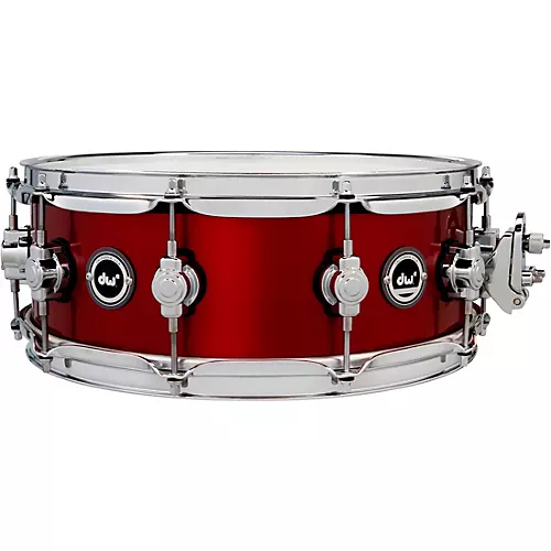 DW DWe Wireless Acoustic/Electronic Convertible Snare Drum 14 x 5 in. Lacquer Custom Specialty Black Cherry Metallic - musicians--Friend