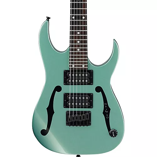 Ibanez PGMM21 Paul Gilbert Signature miKro Electric Guitar Metallic Light Green - musicians--Friend