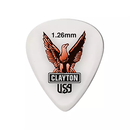 Clayton Acetal Standard Guitar Picks .63 mm 1 Dozen - musicians--Friend