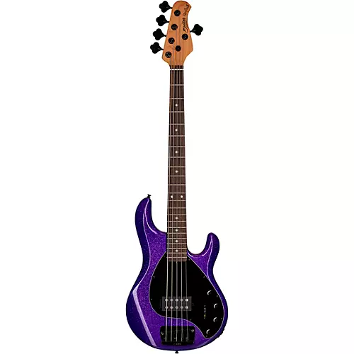 Sterling by Music Man StingRay RAY35 Sparkle Bass Guitar Purple Sparkle - musicians--Friend