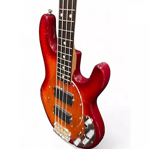 Used Sterling by Music Man RAY 34HH BLOOD ORANGE Electric Bass Guitar BLOOD ORANGE - musicians--Friend