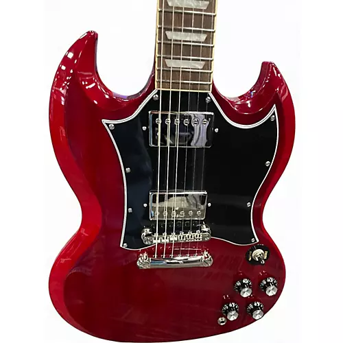 Used Epiphone sg cherry Solid Body Electric Guitar cherry - musicians--Friend