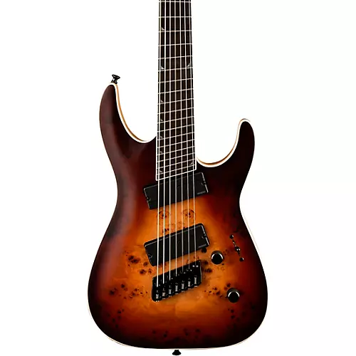 Jackson Concept Series Soloist SLAT7 HT Ebony Fingerboard Electric Guitar Satin Bourbon Burst - musicians--Friend