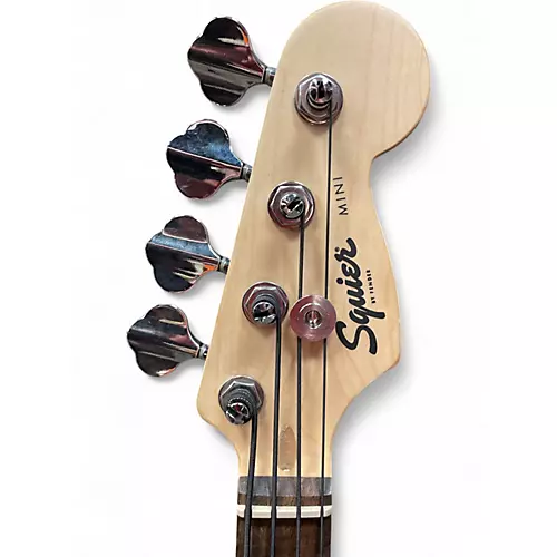 Used Squier mini bass black Electric Bass Guitar black - musicians--Friend