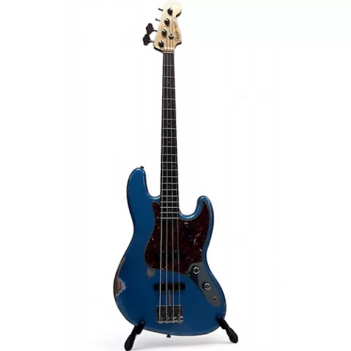 Used 2021 Fender 1960 Jazz Bass Relic Limited Lake Placid Blue Electric Bass Guitar Lake Placid Blue - musicians--Friend