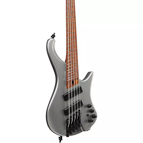 Ibanez EHB1005SMS 5-String Multi Short-Scale Ergonomic Headless Bass Guitar Metallic Gray Matte - musicians--Friend