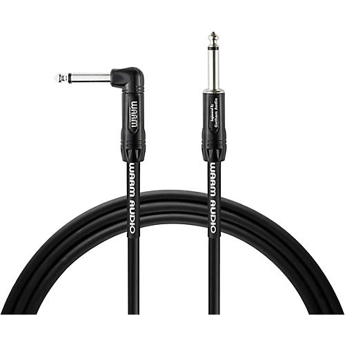 Warm Audio Pro Series Straight to Right Angle Instrument Cable 10 ft. Black - musicians--Friend