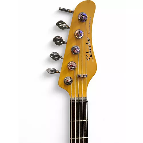 Used Schecter Guitar Research CV-5 Natural Electric Bass Guitar Natural - musicians--Friend