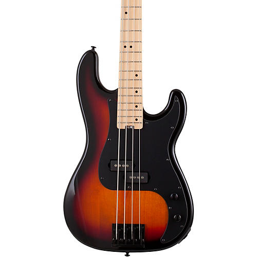 Schecter Guitar Research P-4 4-String Electric Bass Guitar 3-Tone Burst Black Pickguard - musicians--Friend