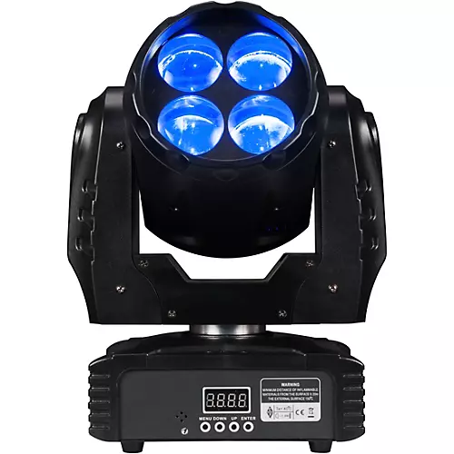 Eliminator Lighting Stealth Craze Moving-Head Mini Beam Light with Color Wheels Black - musicians--Friend