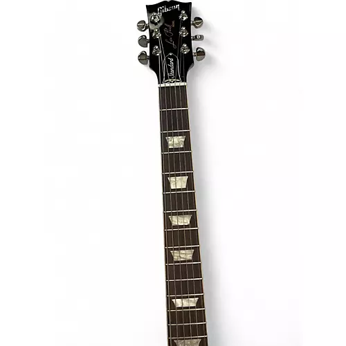 Used Gibson Les Paul Standard Black Solid Body Electric Guitar Black - musicians--Friend