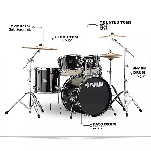 Yamaha Rydeen 5-Piece Shell Pack With 20