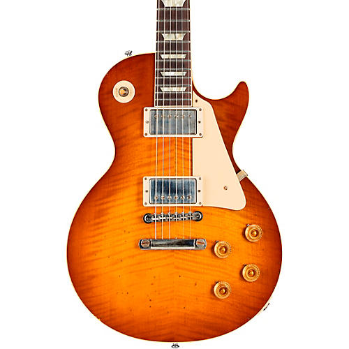 Gibson Custom Murphy Lab 1959 Les Paul Standard Reissue Light Aged Electric Guitar Dirty Lemon - musicians--Friend