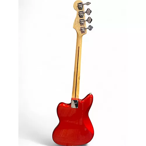 Used Squier JAGUAR BASS Dakota Red Electric Bass Guitar Dakota Red - musicians--Friend