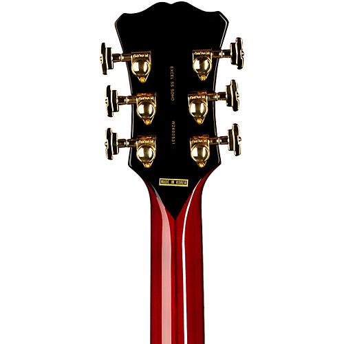 D'Angelico Excell SS Soho Hollowbody Electric Guitar With Stairstep Tailpiece Dark Cherry Burst - musicians--Friend
