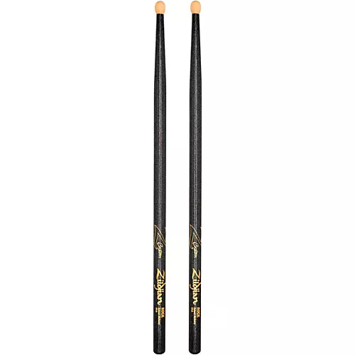 Zildjian Limited-Edition Z Custom Black Chroma Drum Sticks 5B Wood - musicians--Friend