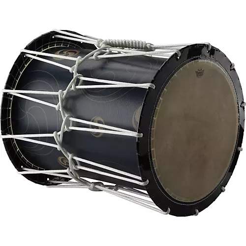 Remo Katsugi Okedaiko Rope-Tuned Drum With Bachi Sticks & Strap Designer's Touch - musicians--Friend