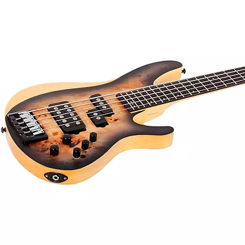 Schecter Guitar Research Reaper-5 5-String Electric Bass Guitar Satin Charcoal Burst - musicians--Friend