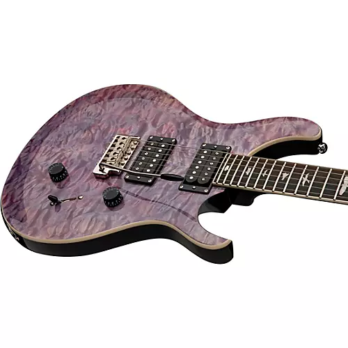 PRS SE Custom 24 Quilted Carved Top With Ebony Fingerboard Electric Guitar Violet - musicians--Friend