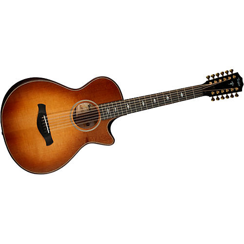 Taylor Builder's Edition 652ce V-Class 12-String Grand Concert Acoustic-Electric Guitar Wild Honey Burst - musicians--Friend