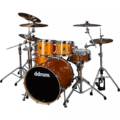 Ddrum Dominion Birch 5-Piece Shell Pack With Ash Veneer Red Burst - musicians--Friend