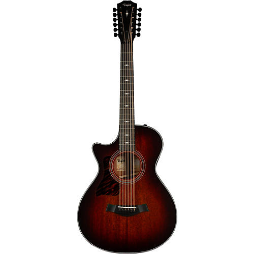 Taylor 362ce 12-Fret 12-String Left-Handed Grand Concert Acoustic-Electric Guitar Shaded Edge Burst - musicians--Friend