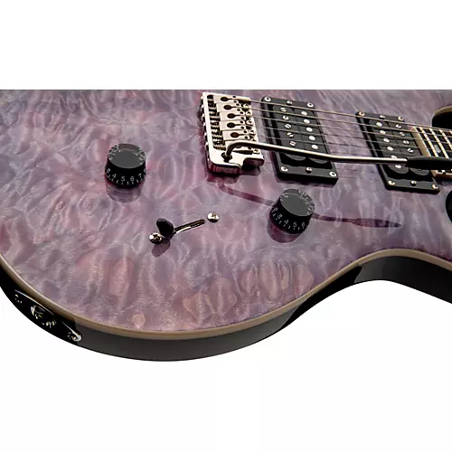 PRS SE Custom 24 Quilted Carved Top With Ebony Fingerboard Electric Guitar Violet - musicians--Friend