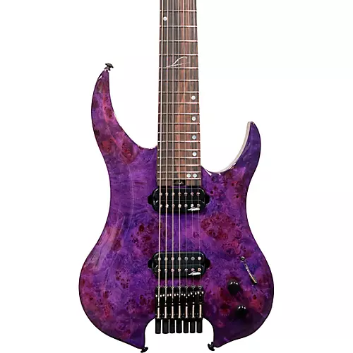 Legator Ghost 7 string Super Shred Series Electric Guitar Magenta Burl - musicians--Friend