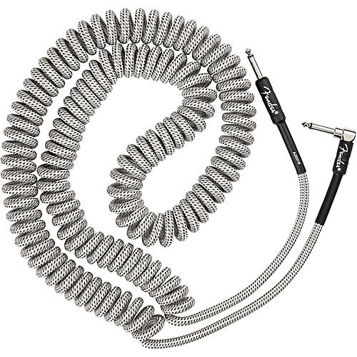 Fender Professional Series Straight to Angled Coil Cable 30 ft. White Tweed - musicians--Friend