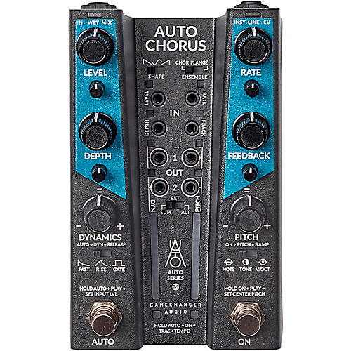 Gamechanger Audio AUTO CHORUS Pitch and Dynamics Responsive Chorus Effects Pedal Black - musicians--Friend