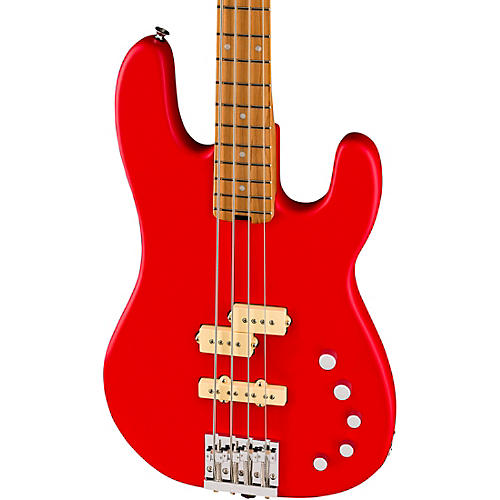 Charvel PM SD PJ IV MAH Bass Guitar Satin Ferrari Red - musicians--Friend
