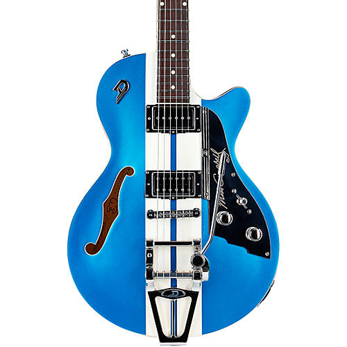 Duesenberg Alliance Mike Campbell 30th Anniversary Electric Guitar Catalina Blue and White - musicians--Friend