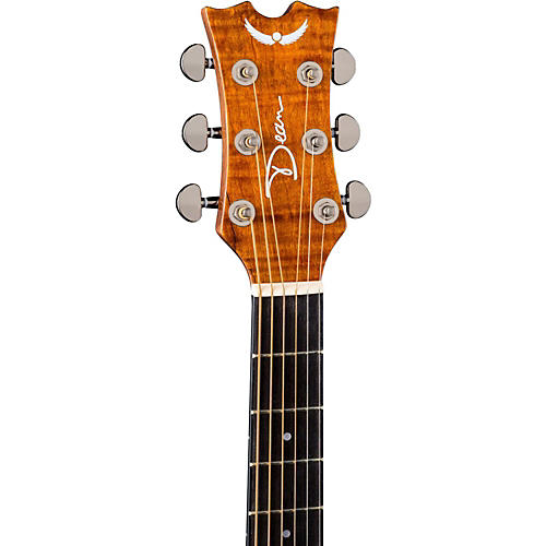 Dean Axs Exotic Gloss Spalt Maple Cutaway Acoustic-Electric Guitar Natural - musicians--Friend