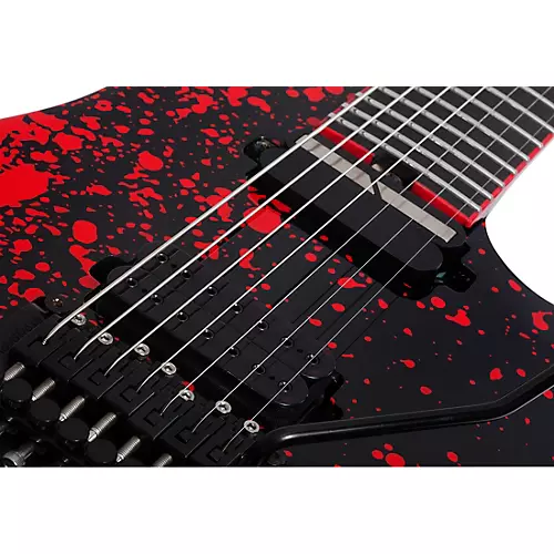 Schecter Guitar Research Sullivan King Banshee-7 FR-S Electric Guitar Obsidian Blood - musicians--Friend