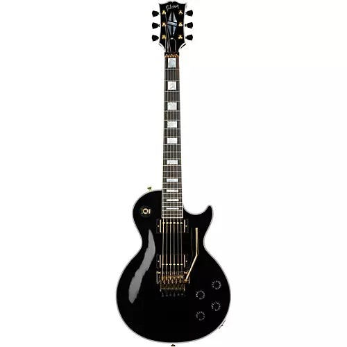 Gibson Custom Les Paul Axcess Custom Floyd Rose Electric Guitar Ebony - musicians--Friend