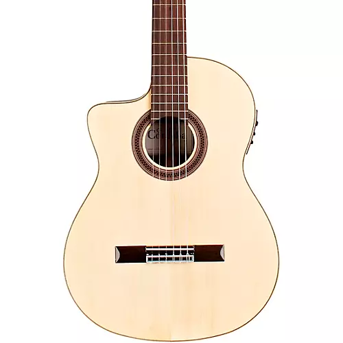 Cordoba GK Studio Negra Left-Handed Flamenco Acoustic-Electric Guitar Natural - musicians--Friend