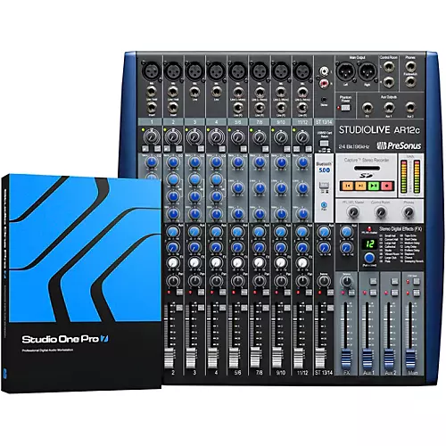 PreSonus StudioLive AR12c 12-Channel Hybrid Digital/Analog Performance Mixer - musicians--Friend
