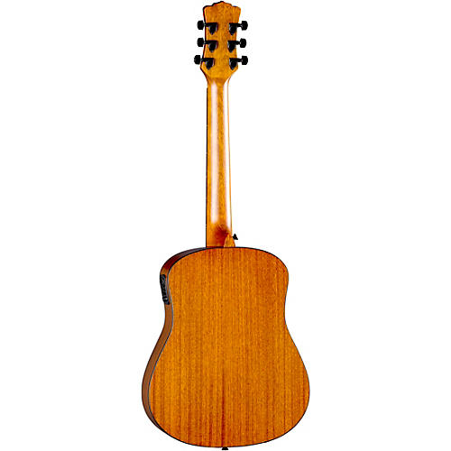 Luna Safari Tribal Travel Acoustic-Electric Left-Handed Guitar Tobacco Sunburst - musicians--Friend