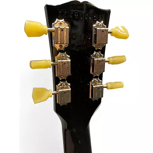 Used 2011 Gibson 50th Anniversary SG Standard 24 Black Solid Body Electric Guitar Black - musicians--Friend