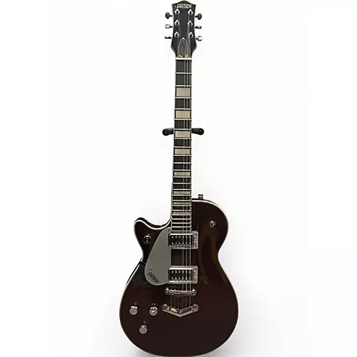 Used Gretsch Guitars G5220 Electromatic Left Handed Dark Cherry Metallic Electric Guitar Dark Cherry Metallic - musicians--Friend